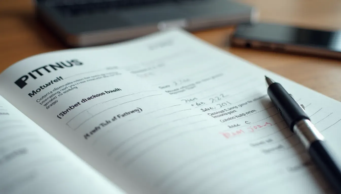 Close-up view of a fitness planner with scheduled workouts