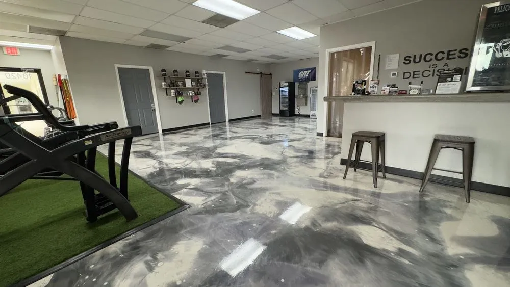 Indoor turf strip by the lobby